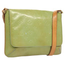 LOUIS VUITTON Monogram Vernis Thompson Street Bag Baby Blue M91009 Auth 123963-1