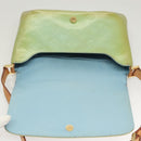 LOUIS VUITTON Monogram Vernis Thompson Street Bag Baby Blue M91009 Auth 123963-8