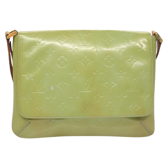 LOUIS VUITTON Monogram Vernis Thompson Street Bag Baby Blue M91009 Auth 123963