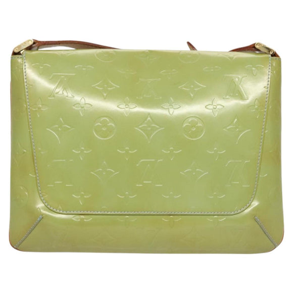 LOUIS VUITTON Monogram Vernis Thompson Street Bag Baby Blue M91009 Auth 123963