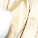 CHANEL Hand Bag Canvas Beige Gold CC Auth 123968-21