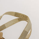 CHANEL Hand Bag Canvas Beige Gold CC Auth 123968-14