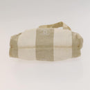 CHANEL Hand Bag Canvas Beige Gold CC Auth 123968-5