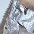 Salvatore Ferragamo Gancini Shoulder Bag Leather Brown Silver Auth 123976-18