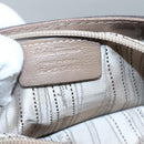 Salvatore Ferragamo Gancini Shoulder Bag Leather Brown Silver Auth 123976-20