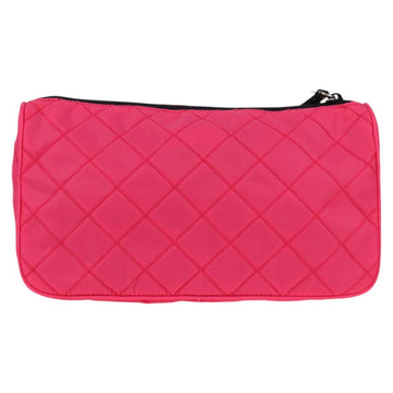PRADA Pouch Nylon Pink Silver Auth 123980V - 0