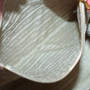 PRADA Tote Bag Nylon Pink Gold Auth 123981-20