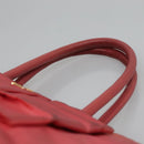 PRADA Tote Bag Nylon Pink Gold Auth 123981-8