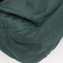 PRADA Shoulder Bag Nylon Green Gold Auth 123982-15