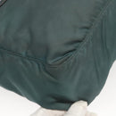 PRADA Shoulder Bag Nylon Green Gold Auth 123982-17