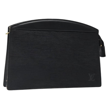LOUIS VUITTON Epi Trousse Crete Pouch Black M48402 LV Auth 123988