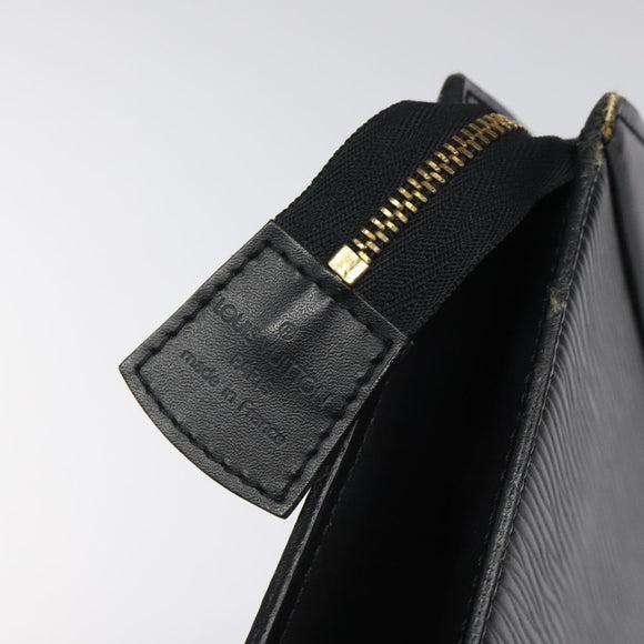 LOUIS VUITTON Epi Trousse Crete Pouch Black M48402 LV Auth 123988