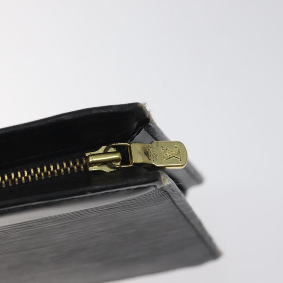 LOUIS VUITTON Epi Trousse Crete Pouch Black M48402 LV Auth 123988