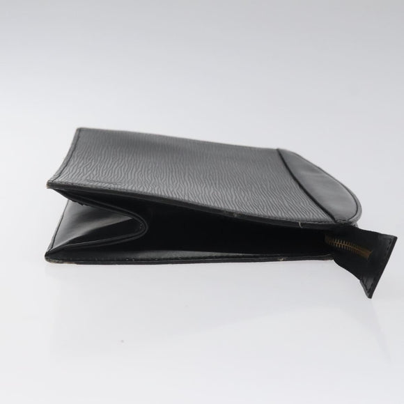 LOUIS VUITTON Epi Trousse Crete Pouch Black M48402 LV Auth 123988