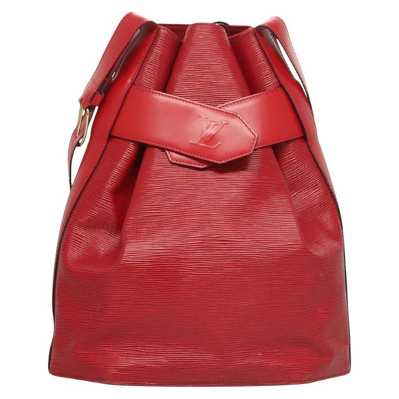 LOUIS VUITTON Epi Sac Depaule GM Shoulder Bag Red M80197 LV Auth 123989