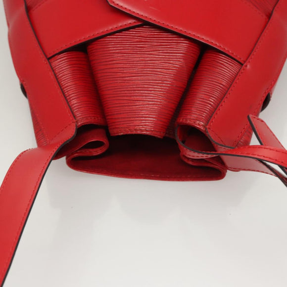 LOUIS VUITTON Epi Sac Depaule GM Shoulder Bag Red M80197 LV Auth 123989