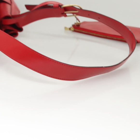 LOUIS VUITTON Epi Sac Depaule GM Shoulder Bag Red M80197 LV Auth 123989