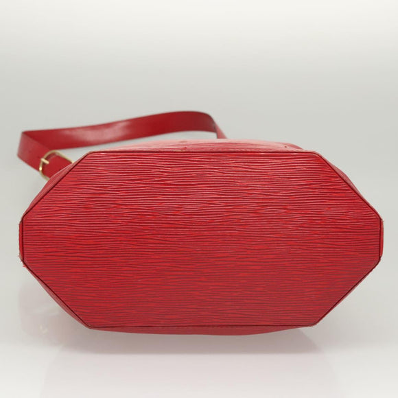 LOUIS VUITTON Epi Sac Depaule GM Shoulder Bag Red M80197 LV Auth 123989