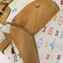 LOUIS VUITTON Monogram Multicolor Claudia Hand Bag White M40193 LV Auth 123990-9