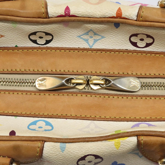 LOUIS VUITTON Monogram Multicolor Claudia Hand Bag White M40193 LV Auth 123990