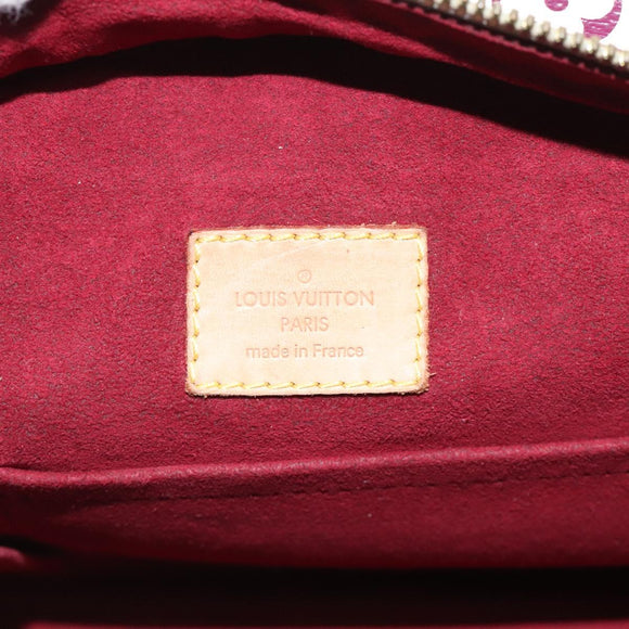 LOUIS VUITTON Monogram Multicolor Claudia Hand Bag White M40193 LV Auth 123990