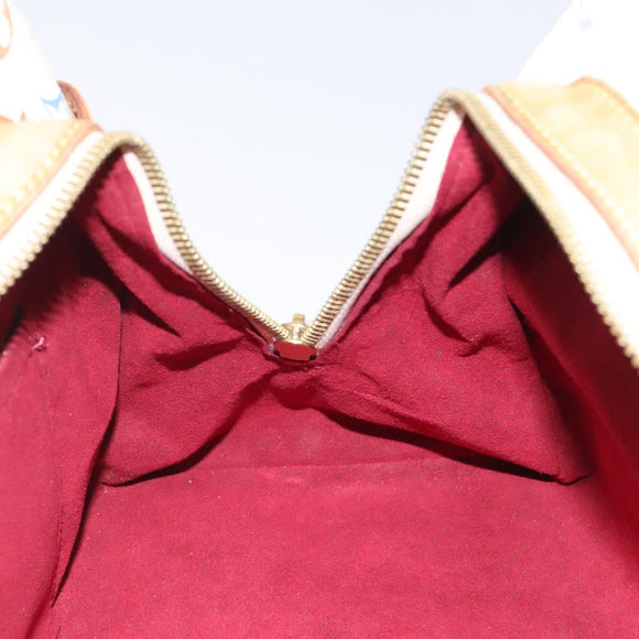 LOUIS VUITTON Monogram Multicolor Claudia Hand Bag White M40193 LV Auth 123990