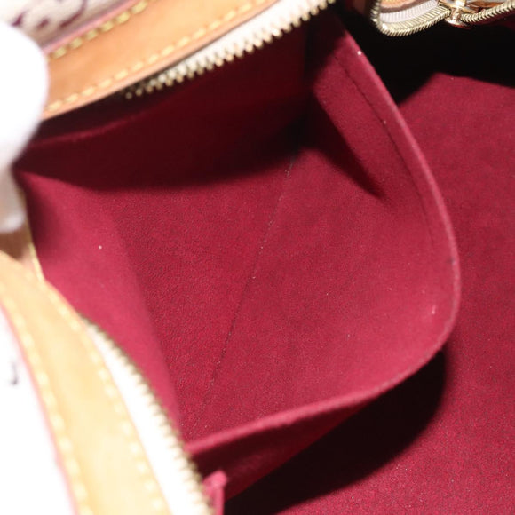 LOUIS VUITTON Monogram Multicolor Claudia Hand Bag White M40193 LV Auth 123990