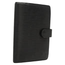 LOUIS VUITTON Epi Agenda PM Day Planner Cover Black R20052 LV Auth 124013-1