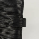 LOUIS VUITTON Epi Agenda PM Day Planner Cover Black R20052 LV Auth 124013-17