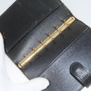 LOUIS VUITTON Epi Agenda PM Day Planner Cover Black R20052 LV Auth 124013-10