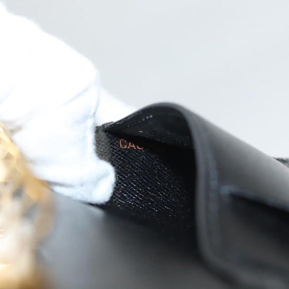 LOUIS VUITTON Epi Agenda PM Day Planner Cover Black R20052 LV Auth 124013