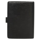 LOUIS VUITTON Epi Agenda PM Day Planner Cover Black R20052 LV Auth 124013-2