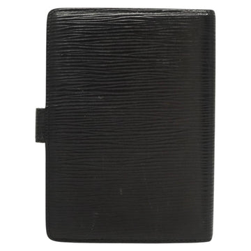 LOUIS VUITTON Epi Agenda PM Day Planner Cover Black R20052 LV Auth 124013 - 0