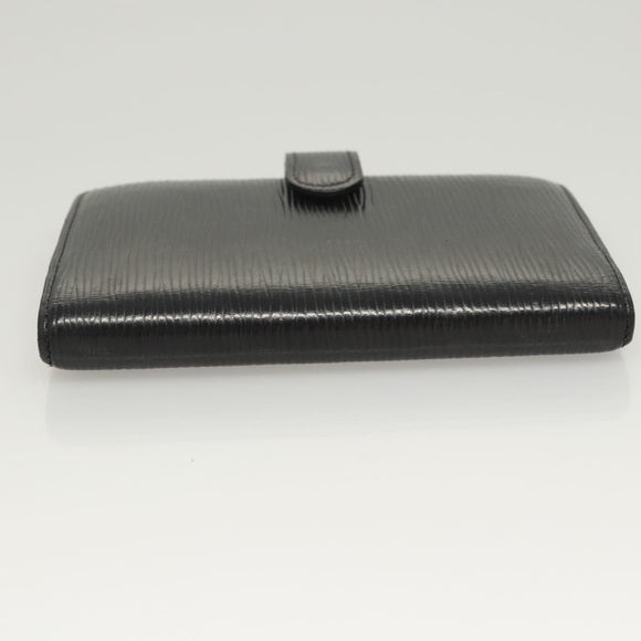 LOUIS VUITTON Epi Agenda PM Day Planner Cover Black R20052 LV Auth 124013