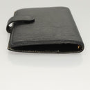 LOUIS VUITTON Epi Agenda PM Day Planner Cover Black R20052 LV Auth 124013-5
