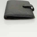 LOUIS VUITTON Epi Agenda PM Day Planner Cover Black R20052 LV Auth 124013-6