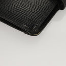 LOUIS VUITTON Epi Agenda PM Day Planner Cover Black R20052 LV Auth 124013-14