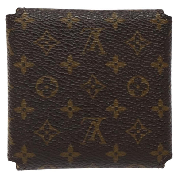 LOUIS VUITTON Monogram Jewelry Case Jewelry Box LV Auth 124038