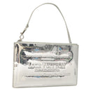 LOUIS VUITTON Monogram Miroir Pochette Platt Pouch Silver M95277 LV Auth 124039-1