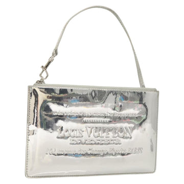 LOUIS VUITTON Monogram Miroir Pochette Platt Pouch Silver M95277 LV Auth 124039
