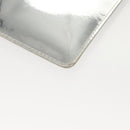 LOUIS VUITTON Monogram Miroir Pochette Platt Pouch Silver M95277 LV Auth 124039-15