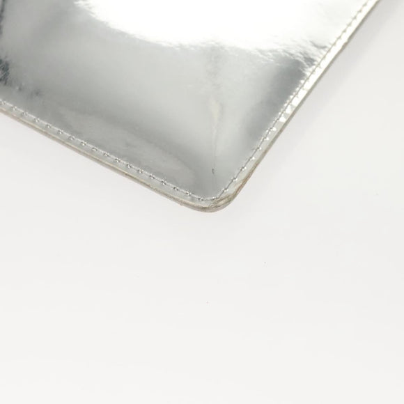 LOUIS VUITTON Monogram Miroir Pochette Platt Pouch Silver M95277 LV Auth 124039