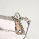 LOUIS VUITTON Monogram Miroir Pochette Platt Pouch Silver M95277 LV Auth 124039-10