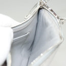 LOUIS VUITTON Monogram Miroir Pochette Platt Pouch Silver M95277 LV Auth 124039-19