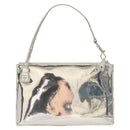 LOUIS VUITTON Monogram Miroir Pochette Platt Pouch Silver M95277 LV Auth 124039-2