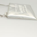 LOUIS VUITTON Monogram Miroir Pochette Platt Pouch Silver M95277 LV Auth 124039-4
