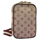 LOUIS VUITTON Monogram Mini US Digital Pouch Red M60001 LV Auth 124041-1