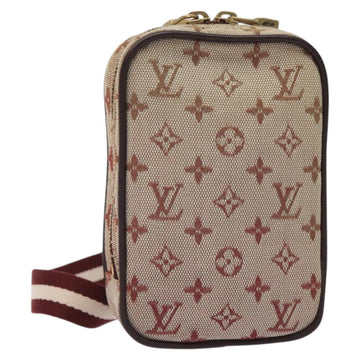 LOUIS VUITTON Monogram Mini US Digital Pouch Red M60001 LV Auth 124041