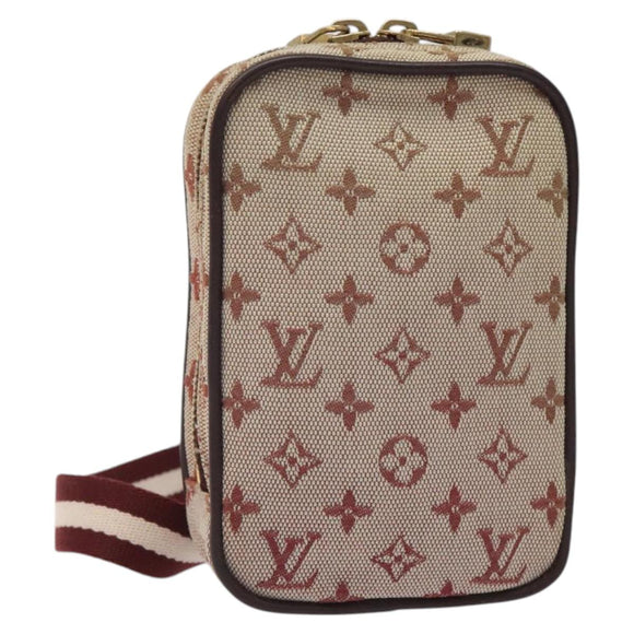 LOUIS VUITTON Monogram Mini US Digital Pouch Red M60001 LV Auth 124041