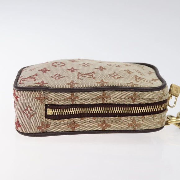 LOUIS VUITTON Monogram Mini US Digital Pouch Red M60001 LV Auth 124041